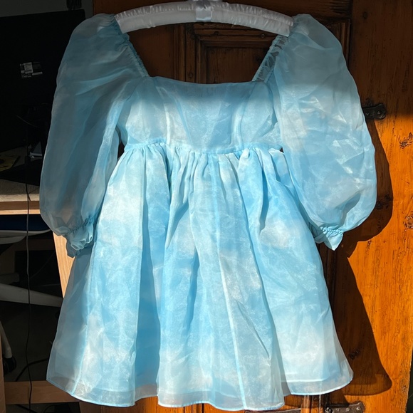 Head in the Clouds Puff Dress - Selkie - XS - Picture 2 of 4